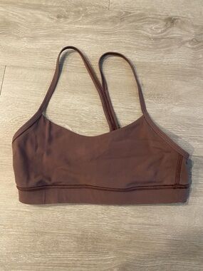 Lululemon Nulu Flow Y Bra - Size 6 Cool Brown